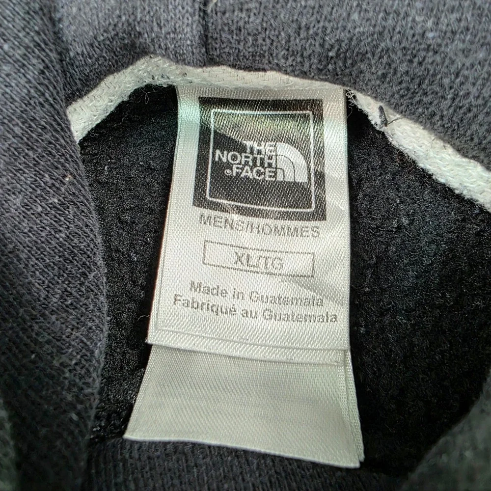 Vintage The North‎ Face Mens Hoodie XL Gray Pullover Logo Pocket Sweatshirt